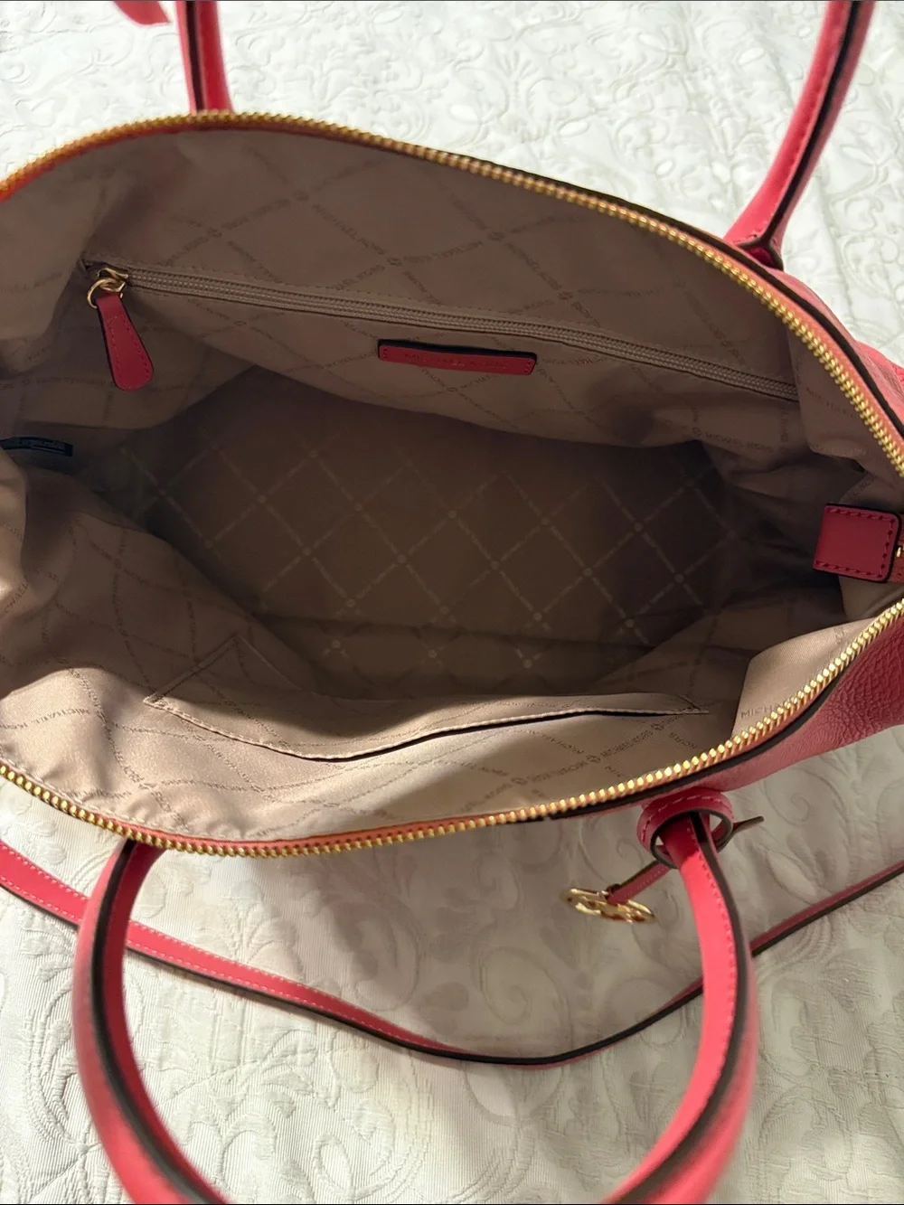 Michael Kors structured pebbled